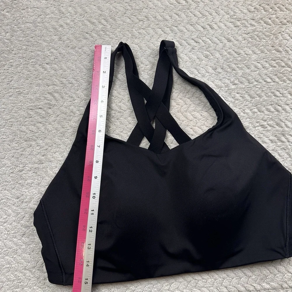 Lululemon Energy Bra High Support Black Size 40D Athletic Cups Adjustable